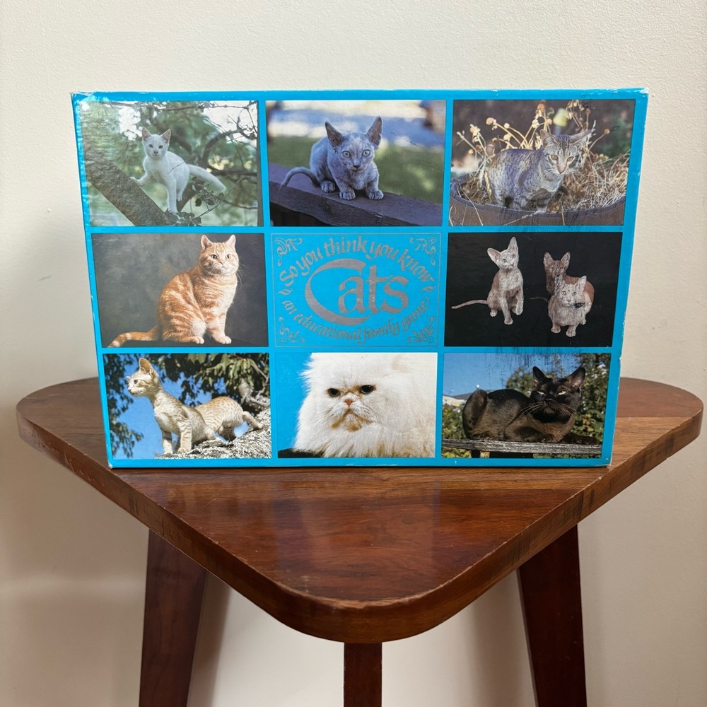 Vintage Cat Trivia Game